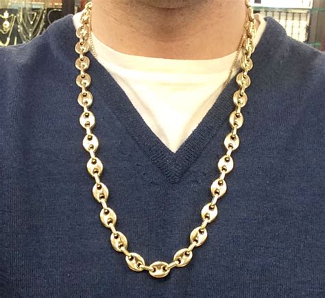 puff gucci link chain 11757|gucci gold chains.